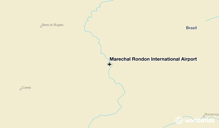 Marechal Rondon International Airport location on a map