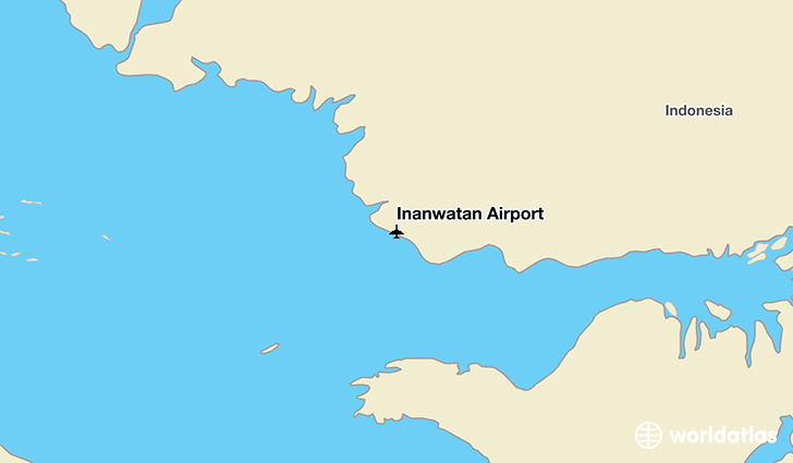 Inanwatan Airport location on a map
