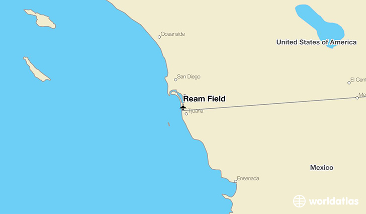 Ream Field location on a map