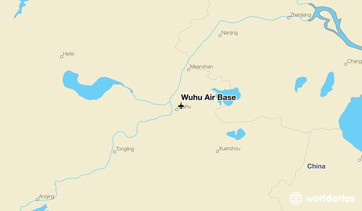 Wuhu Air Base location on a map