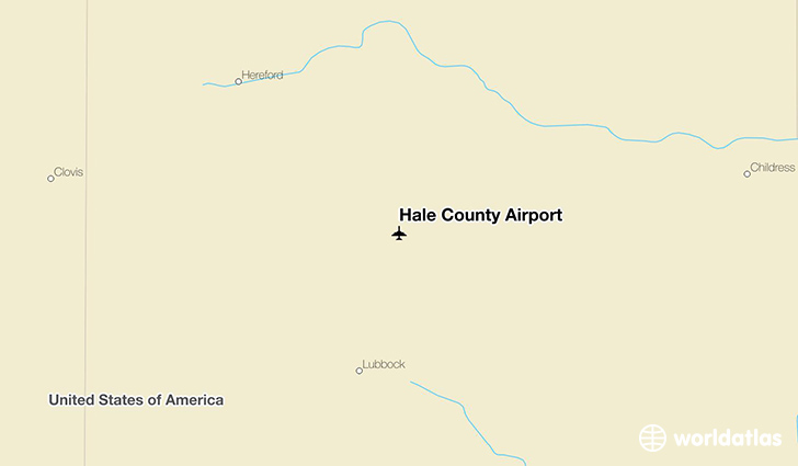 Hale County Airport location on a map