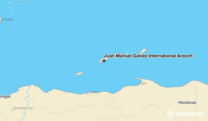 Juan Manuel Gálvez International Airport location on a map