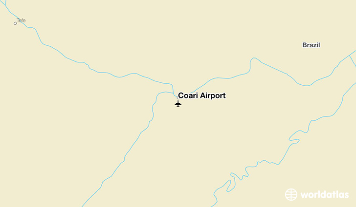 Coari Airport location on a map