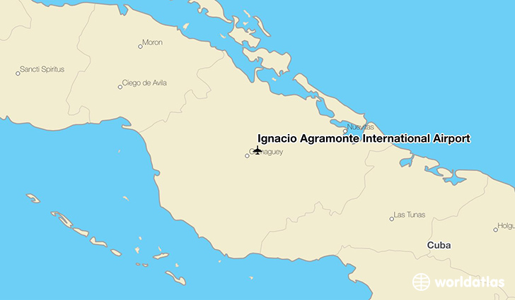 Ignacio Agramonte International Airport location on a map