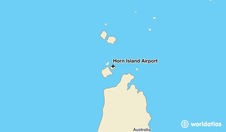 Horn Island Airport location on a map