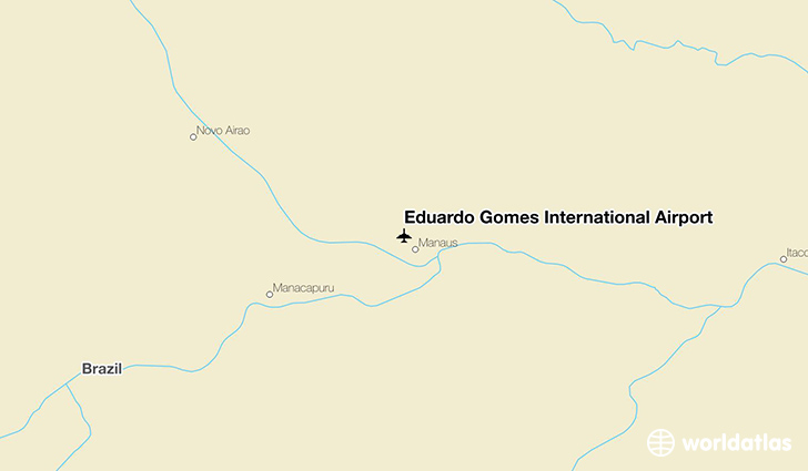 Eduardo Gomes International Airport location on a map