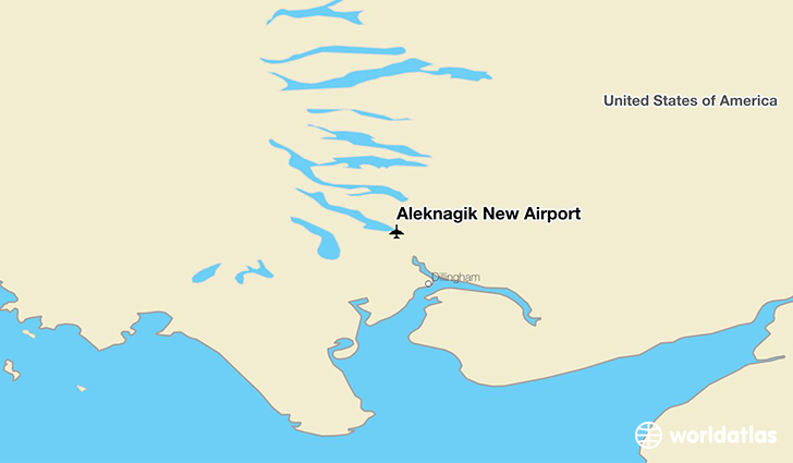 Aleknagik New Airport location on a map
