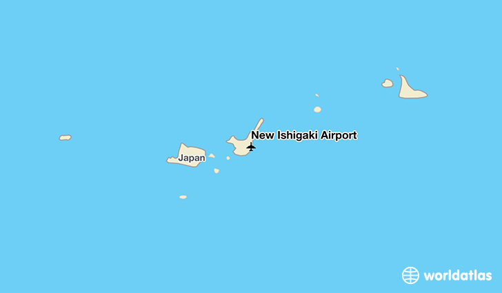New Ishigaki Airport location on a map