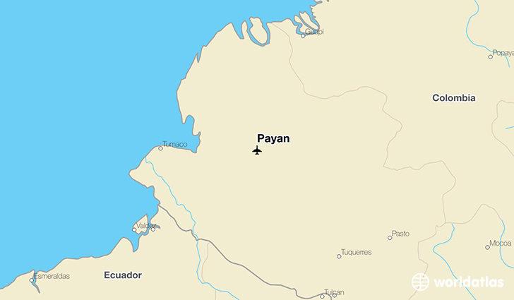 Payan location on a map
