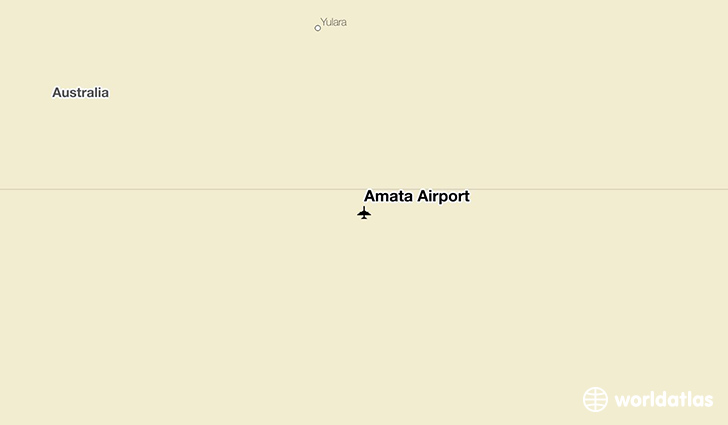 Amata Airport location on a map