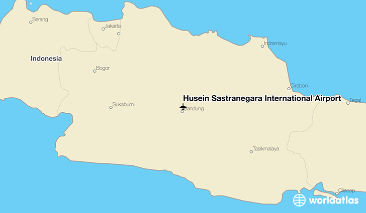 Husein Sastranegara International Airport location on a map