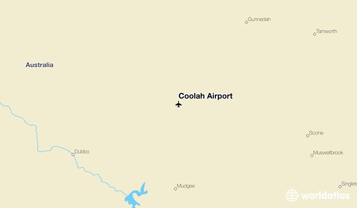 Coolah Airport location on a map