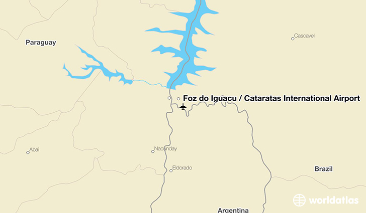 Foz do Iguaçu / Cataratas International Airport location on a map