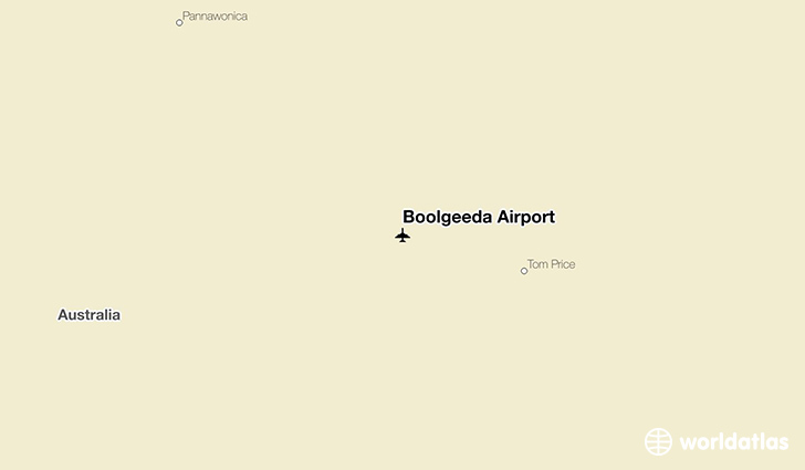 Boolgeeda Airport location on a map