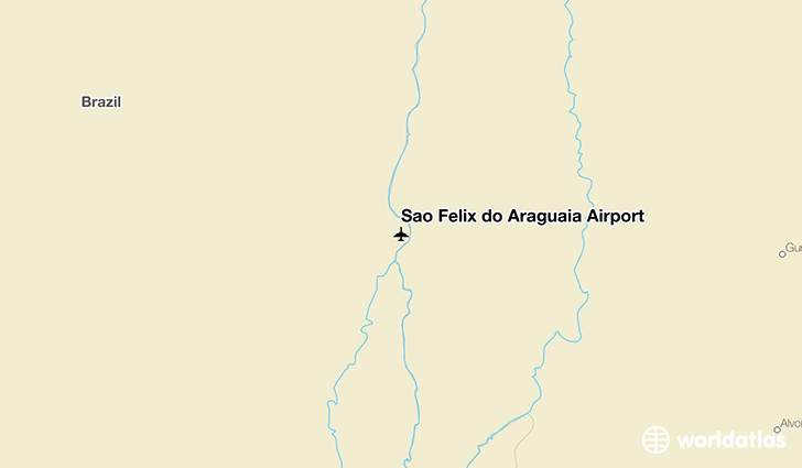 São Félix do Araguaia Airport location on a map