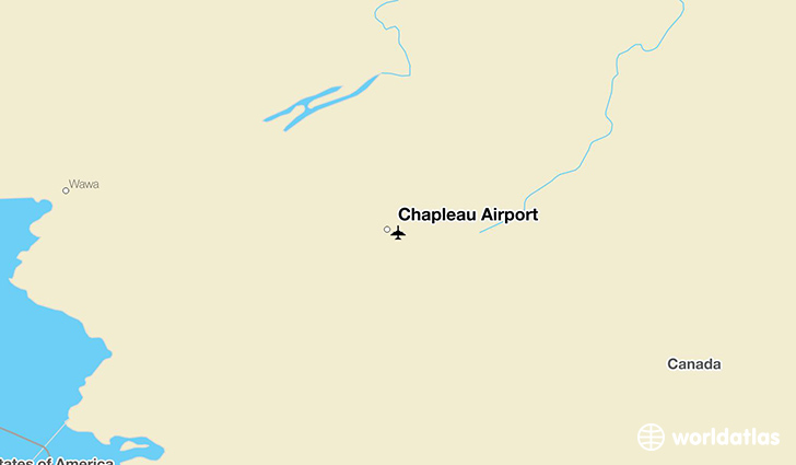 Chapleau Airport location on a map