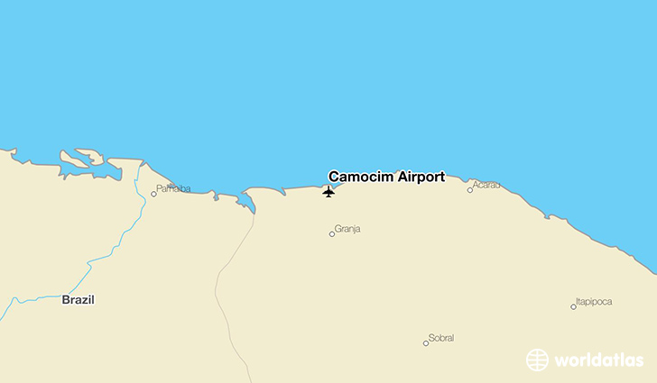 Camocim Airport location on a map