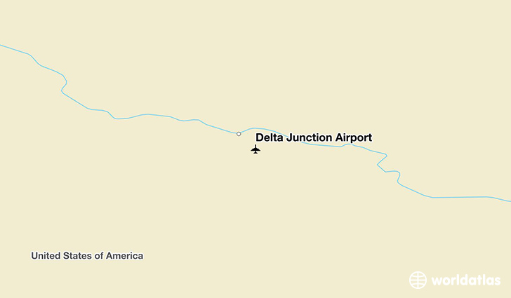 Delta Junction Airport location on a map