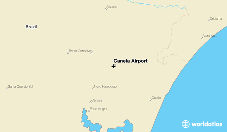 Canela Airport location on a map