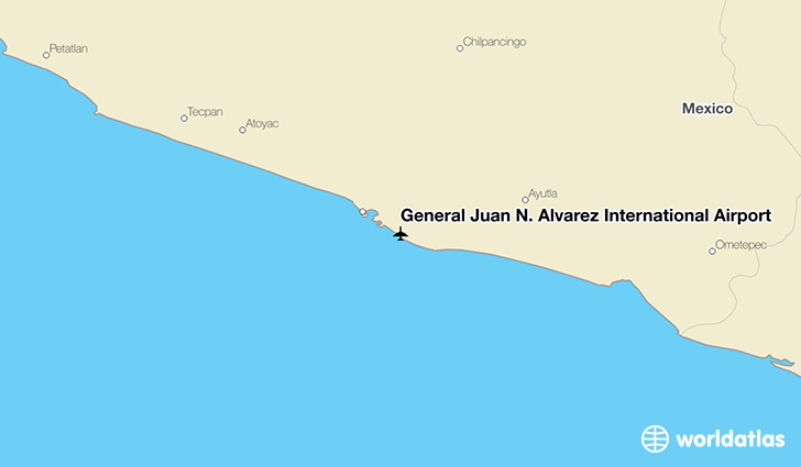 General Juan N. Álvarez International Airport location on a map