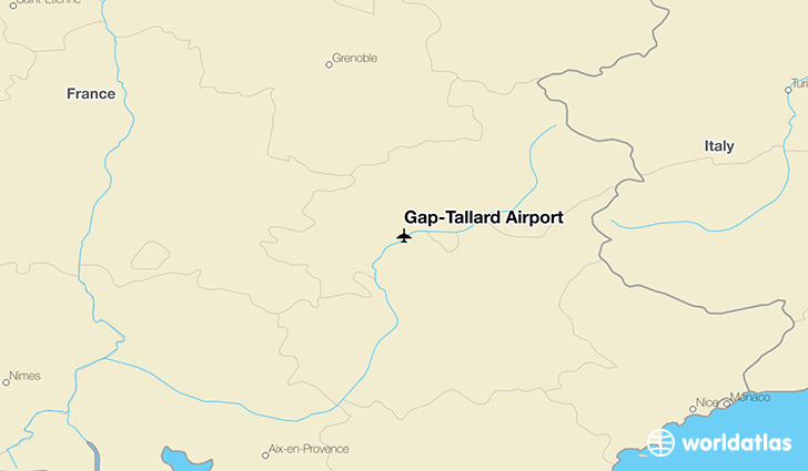 Gap–Tallard Airport location on a map