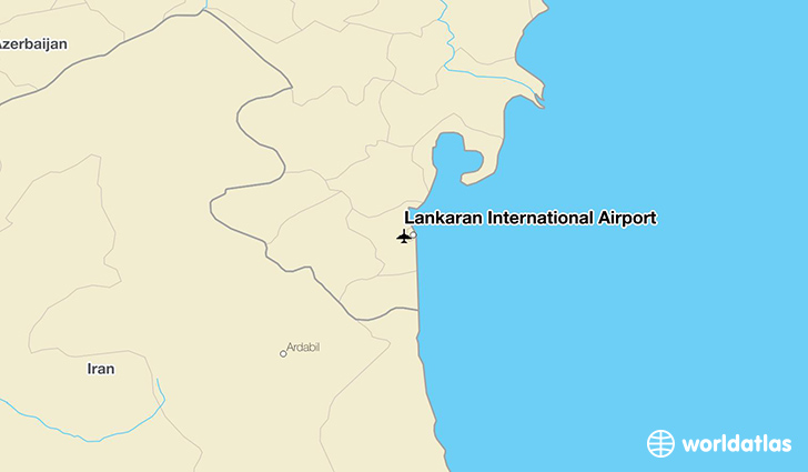 Lankaran International Airport location on a map