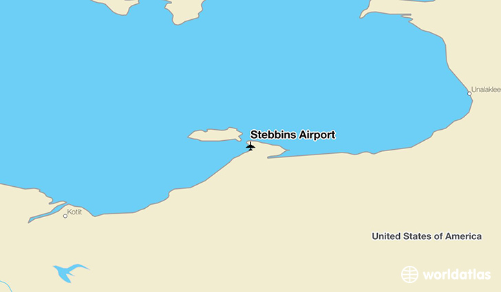 Stebbins Airport location on a map