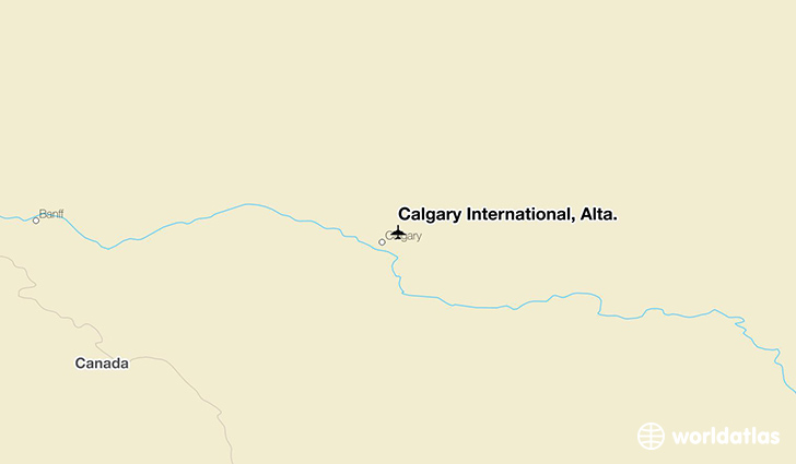 Calgary International, Alta. location on a map