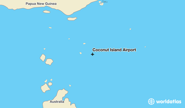 Coconut Island Airport location on a map