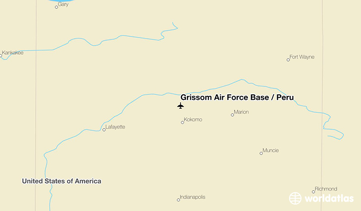 Grissom Air Force Base / Peru location on a map