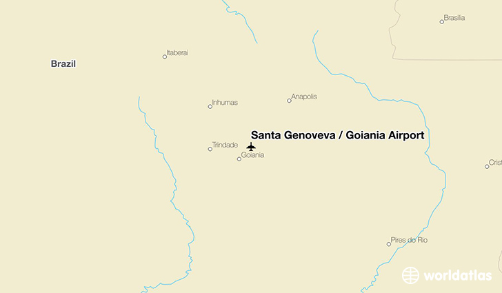 Santa Genoveva / Goiânia Airport location on a map