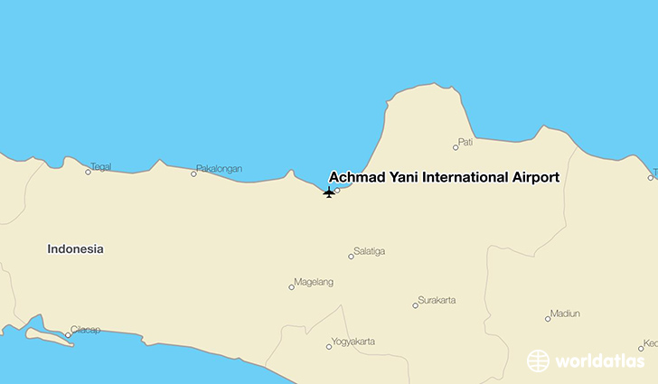Achmad Yani International Airport location on a map