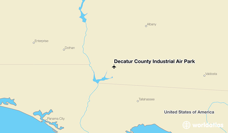 Decatur County Industrial Air Park location on a map