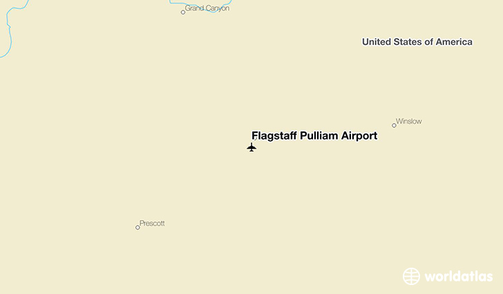 Flagstaff Pulliam Airport location on a map