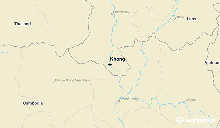 Khong location on a map