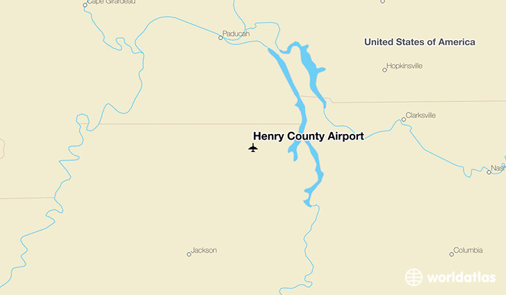 Henry County Airport location on a map