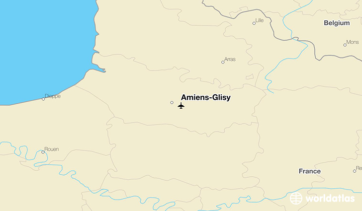 Amiens-Glisy location on a map