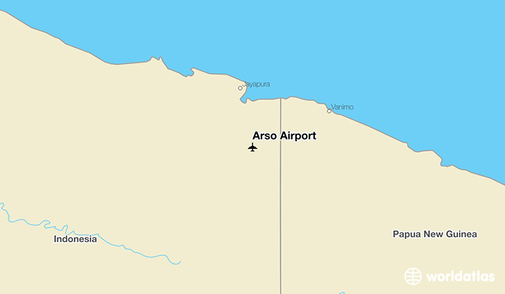 Arso Airport location on a map