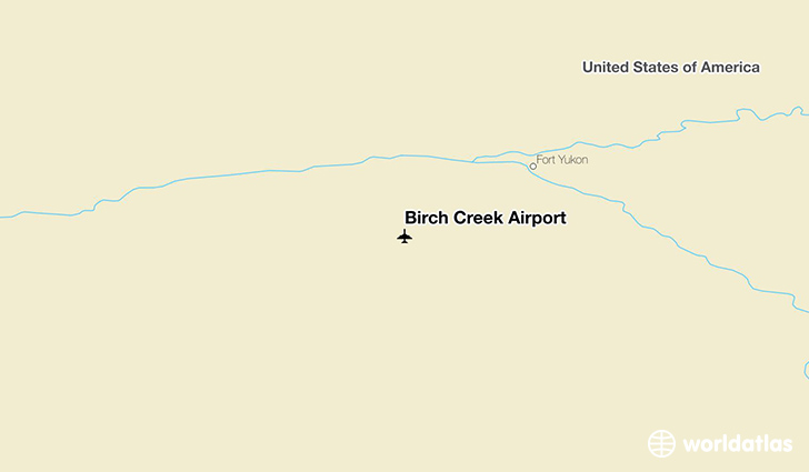Birch Creek Airport location on a map