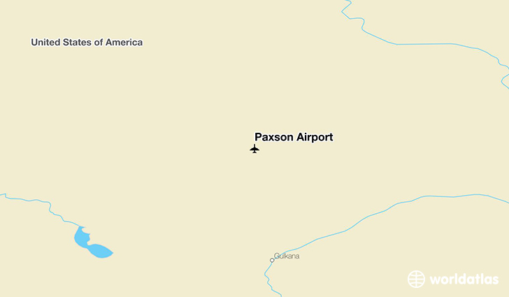 Paxson Airport location on a map