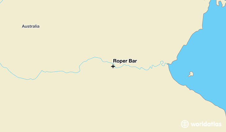 Roper Bar location on a map