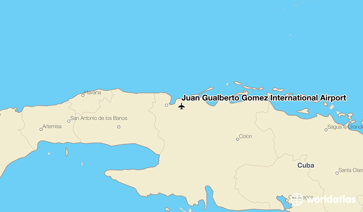 Juan Gualberto Gómez International Airport location on a map