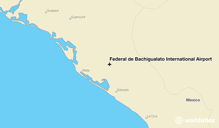 Federal de Bachigualato International Airport location on a map