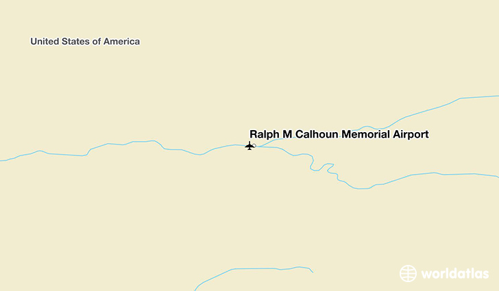 Ralph M Calhoun Memorial Airport location on a map
