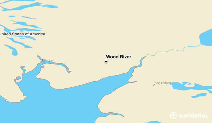 Wood River location on a map