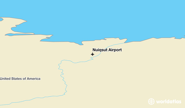 Nuiqsut Airport location on a map