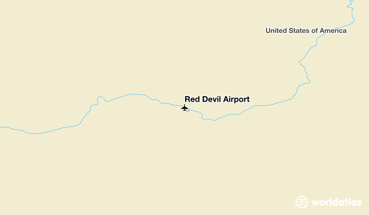 Red Devil Airport location on a map