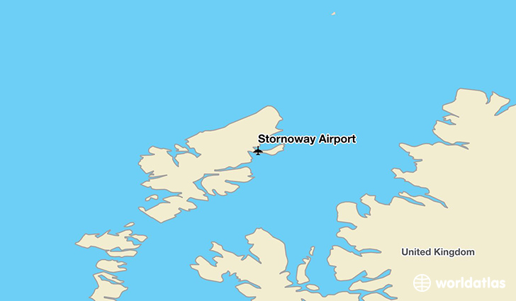 Stornoway Airport location on a map