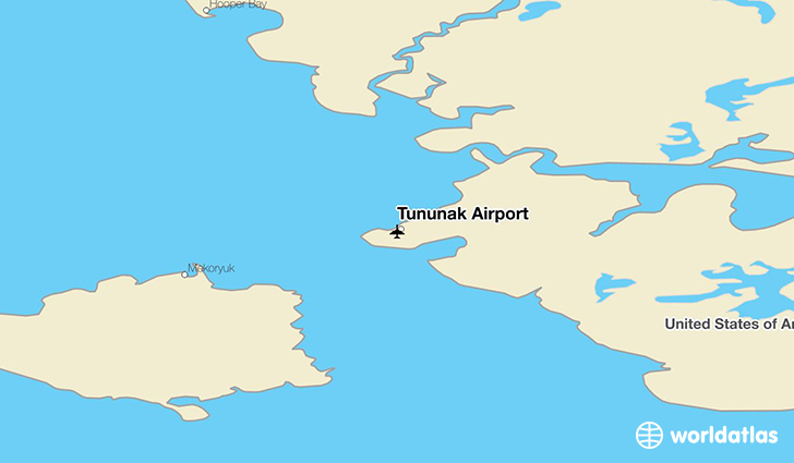 Tununak Airport location on a map