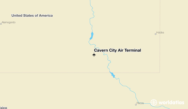 Cavern City Air Terminal location on a map